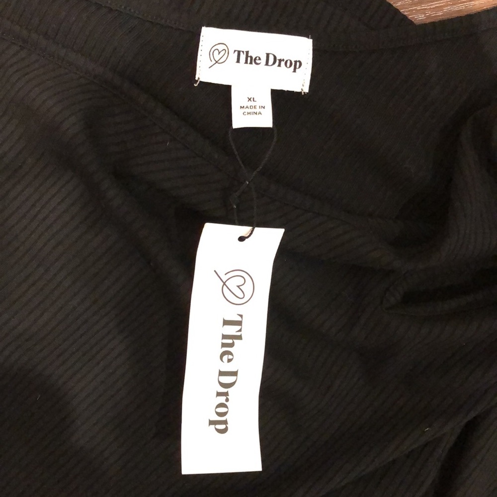 4. The Drop | NWT Ribbed One Shoulder Maxi Dress - Picture 12 of 13